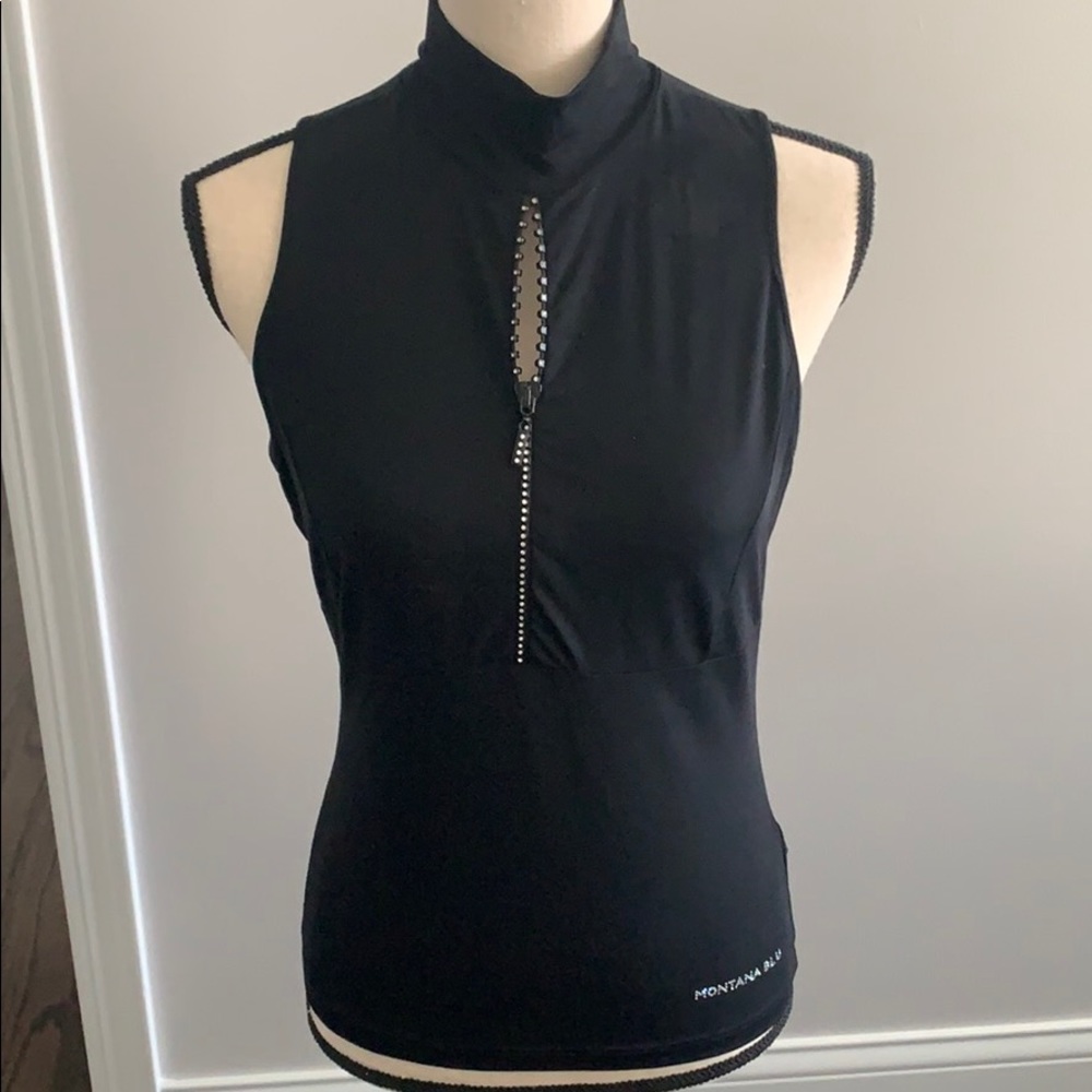 RARE Claude Montana Black Top (Made in Italy)